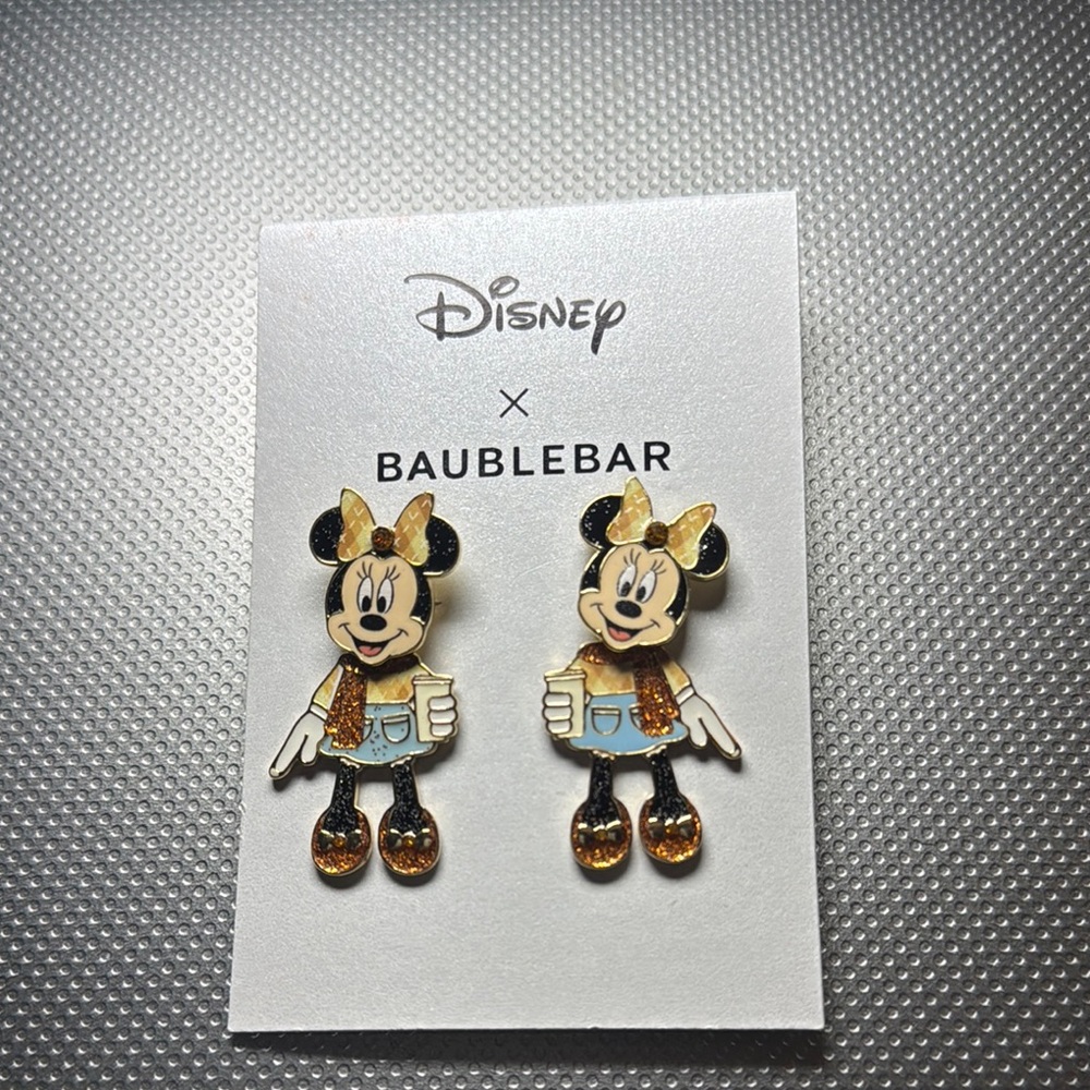 NEW… Disney x BaubleBar Minnie Mouse Earrings
